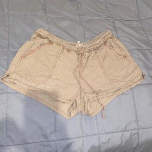 Brown casual shorts